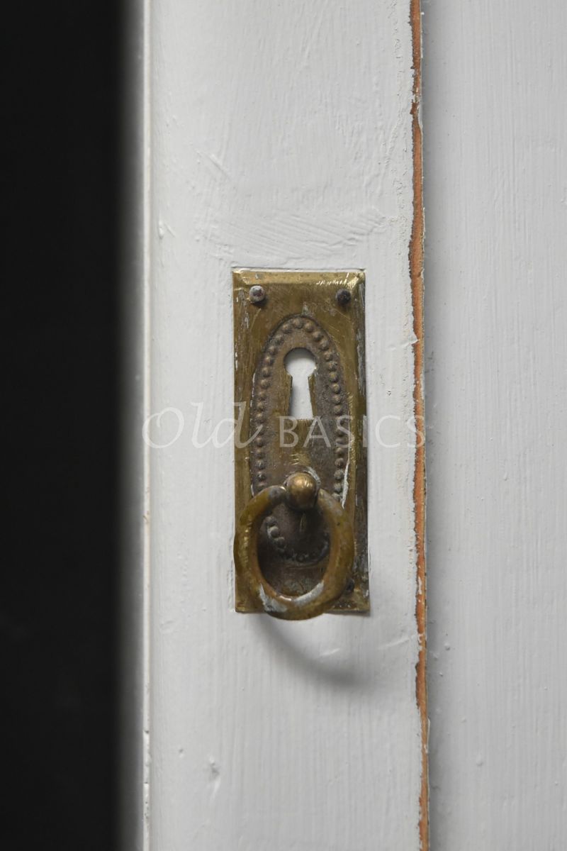 Detail van Set nachtkastjes, wit, materiaal hout